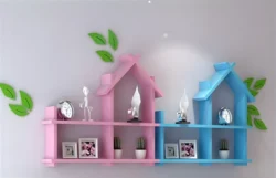 Hut Shape Wall Shelf for Kids Room S0000478 file cdr and dxf pdf free vector download for Laser cut