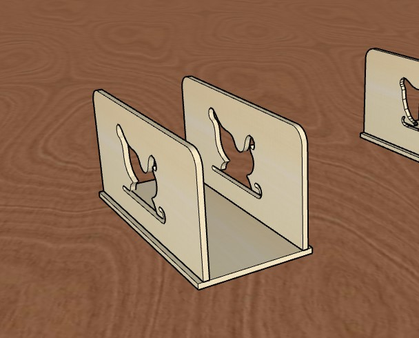 Letter organizer wood napkin holder christmas sleigh S0000566 file cdr and dxf pdf free vector download for Laser cut