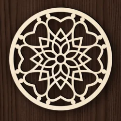 Mandala E0023383 file cdr and dxf pdf free vector download for Laser cut