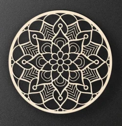 Mandala E0023384 file cdr and dxf pdf free vector download for Laser cut