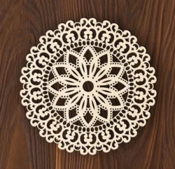 Mandala E0023385 file cdr and dxf pdf free vector download for Laser cut