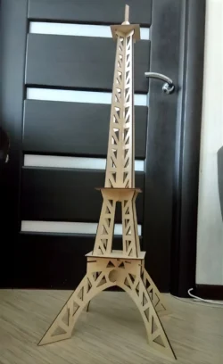 Miniature Wooden Eiffel Tower Model S0000617 file cdr and dxf pdf free vector download for Laser cut