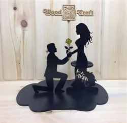 Napkin holder wedding decor S0000641 file cdr and dxf pdf free vector download for Laser cut