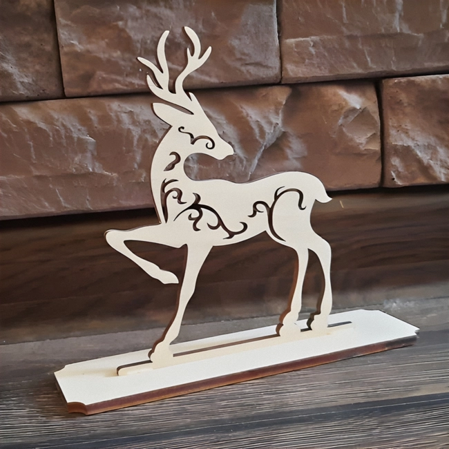 New year figurine christmas deer S0000646 file cdr and dxf pdf free vector download for Laser cut