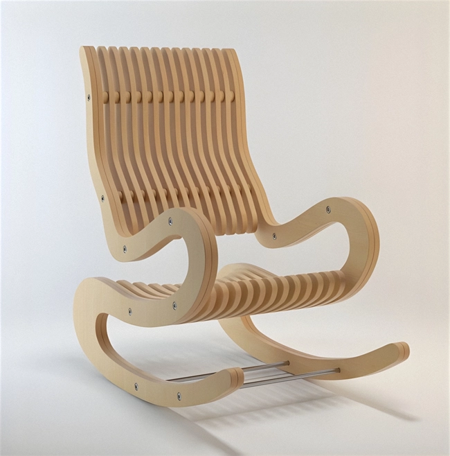 Parametric Rocking Chair S0000667 file cdr and dxf pdf free vector download for Laser cut