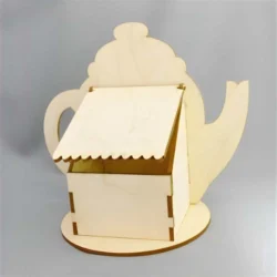 Teapot shaped tea bag house S0001166 file cdr and dxf pdf free vector download for Laser cut