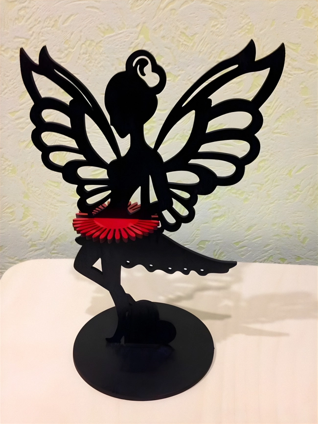 Tinkerbell napkin holder S0000232 file cdr and dxf pdf free vector download for Laser cut