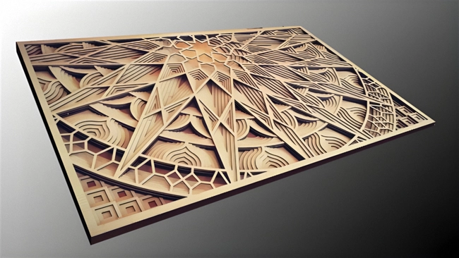 Wood Multi Layer Mandala Wall Art S0000266 file cdr and dxf pdf free vector download for Laser cut