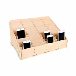 Wooden 48 Grid Storage Box for Mobile Phones S0000706 file cdr and dxf pdf free vector download for Laser cut