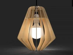 Wooden Hanging Lamp Shade S0000245 file cdr and dxf pdf free vector download for Laser cut