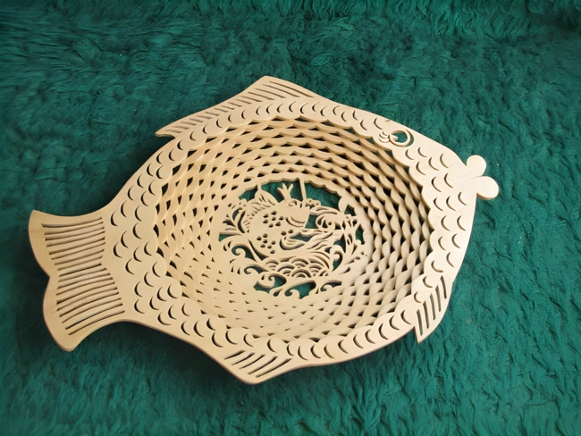 Wooden Multi Layer Goldfish Dish S0000253 file cdr and dxf pdf free vector download for Laser cut