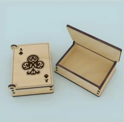 Wooden card box S0000044 file cdr and dxf pdf free vector download for Laser cutpen stand