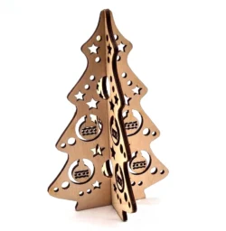 Wooden mini interlocking christmas tree S0000048 file cdr and dxf pdf free vector download for Laser cutpen stand