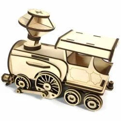 Wooden toy train locomotive S0000772 file cdr and dxf pdf free vector download for Laser cut