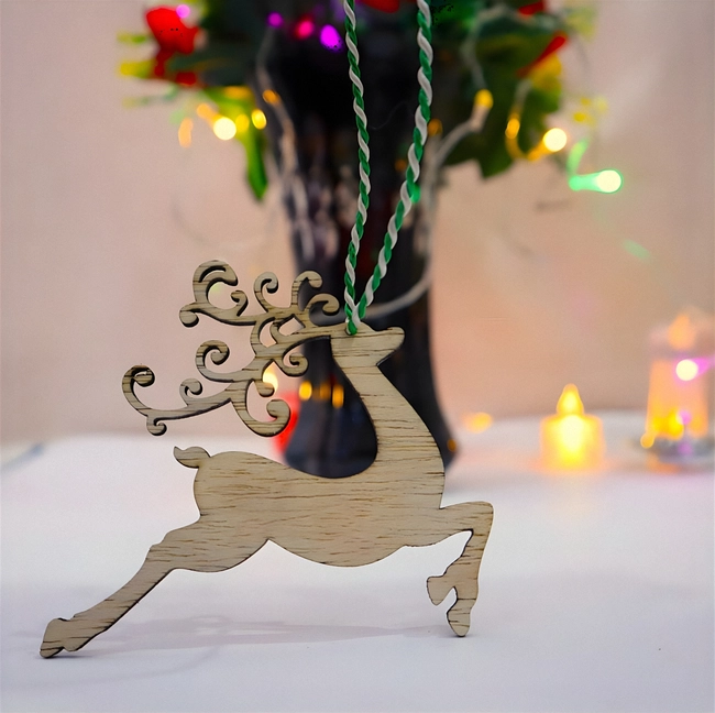 christmas reindeer ornament laser cut free ve S0000079 file cdr and dxf pdf free vector download for Laser cut