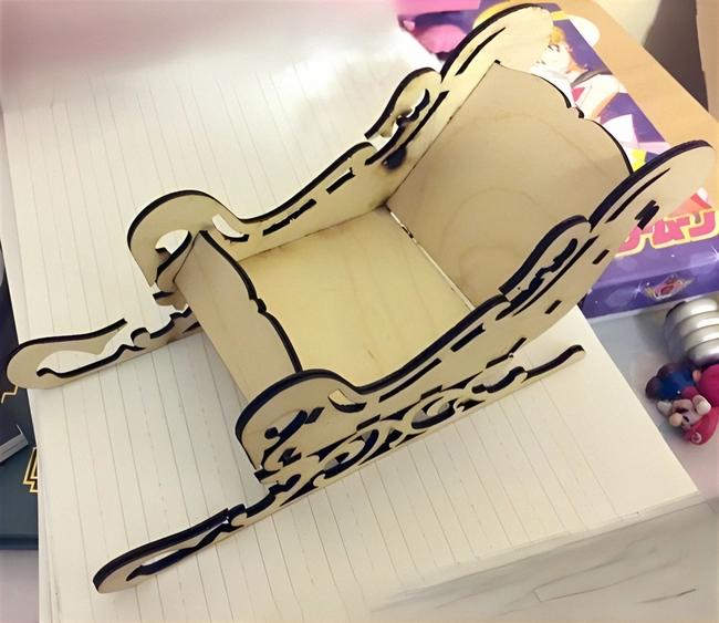 sleigh 3mm laser cut free ve S0000069 file cdr and dxf pdf free vector download for Laser cut