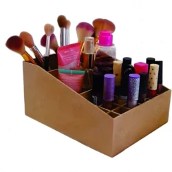 Brush holder lipstick organizer cosmetic box S0001621 file cdr and dxf pdf free vector download for Laser cut