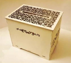 Card box for wedding S0001315 file cdr and dxf pdf free vector download for Laser cut