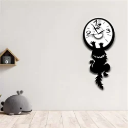 Crazy tommy wall clock S0001642 file cdr and dxf pdf free vector download for Laser cut