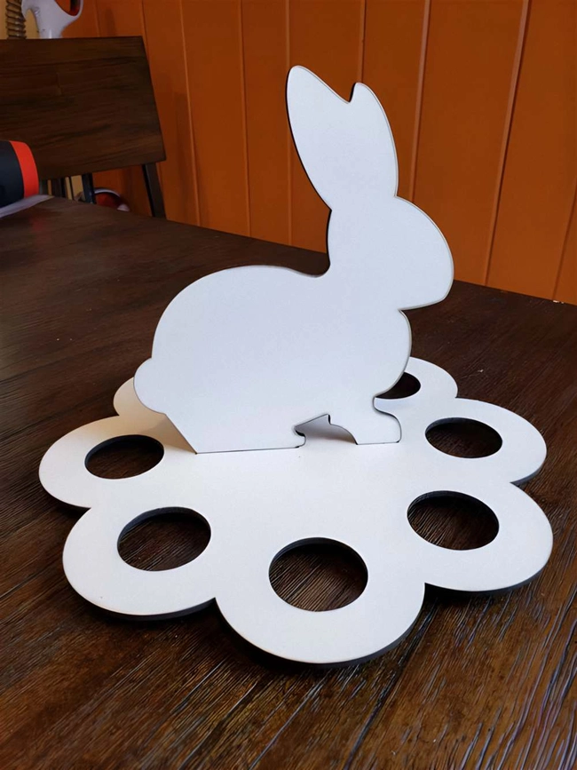 Easter bunny egg holder blank S0001655 file cdr and dxf pdf free vector download for Laser cut