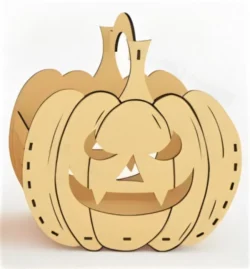 Halloween basket E0023495 file cdr and dxf pdf free vector download for Laser cut