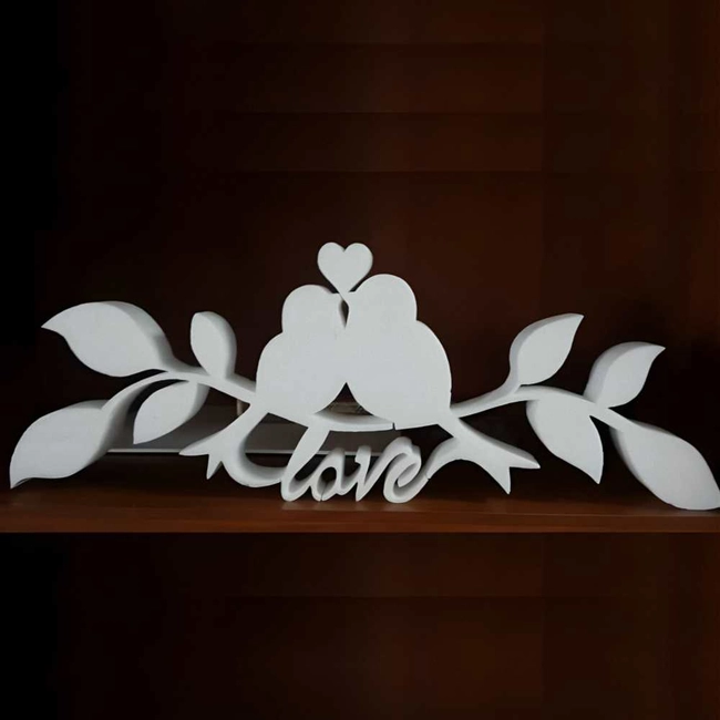 Lovebirds Couple On Branch Decor For Valentines Day S0001206 File Cdr 