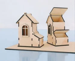 Tea bag house dispenser S0001583 file cdr and dxf pdf free vector download for Laser cut