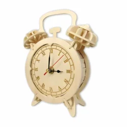 Wood vintage alarm clock for table S0001234 file cdr and dxf pdf free vector download for Laser cut