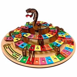 Wooden snakes and ladders game S0001180 file cdr and dxf pdf free vector download for Laser cut